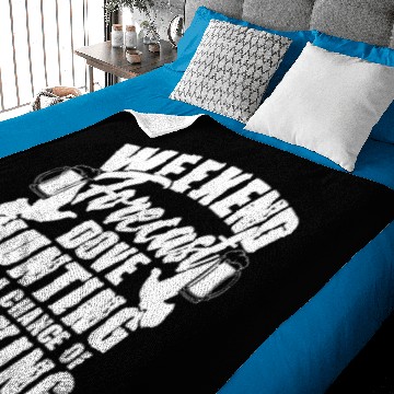 Discover Weekend Forecast Dove Hunting Beer Drinking Hunter Baby Blankets