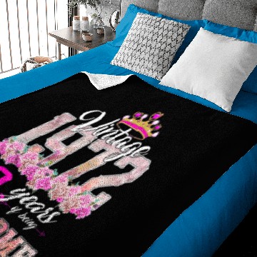 Discover Flower 1972 50Th Birthday Gift 50 Year Old Heart W Baby Blankets