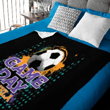 Discover Soccer Game Day ABUELA Life Baby Blankets