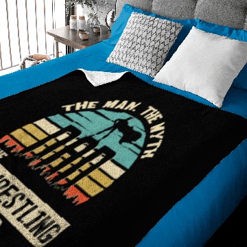 Discover Man Myth Legend Dad Toe Wrestling Baby Blankets