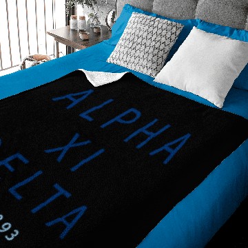 Discover Alpha Xi Delta Modern Type Sweat Baby Blankets