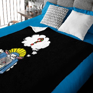 Discover Funny Christian Christmas Cute Sheep Baby Blankets