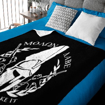 Discover Molon Labe come and take it Baby Blankets