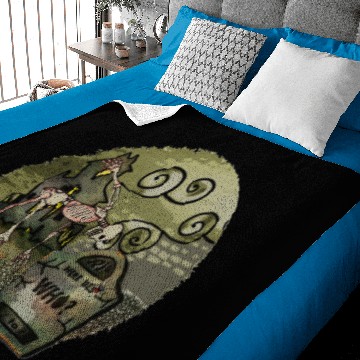 Discover Midnight Graveyard Whimsical Baby Blankets