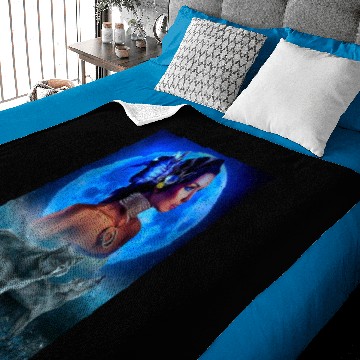 Discover girl and wolves Baby Blankets