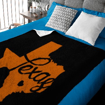 Discover Burnt Orange Texas Heart Baby Blankets
