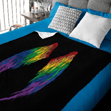 Discover Pride Flag - Angel Wings Baby Blankets