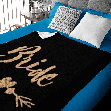 Discover Bride Typography Wedding Baby Blankets