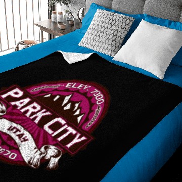 Discover Park City Raspberry Baby Blankets