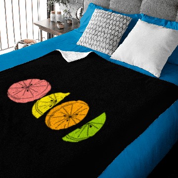 Discover Citrus Ladies' 'Text' Baby Blankets