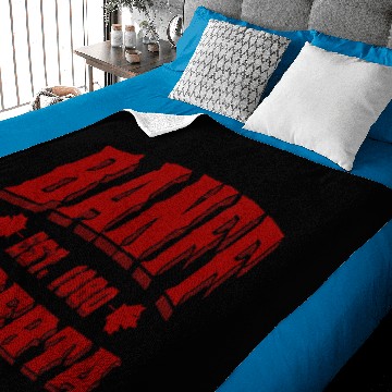 Discover Banff Old Style Canada Red Baby Blankets