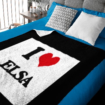Discover I Love Elsa Baby Blankets