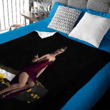 Discover Veronica Coffin Vampire Pinup Baby Blankets