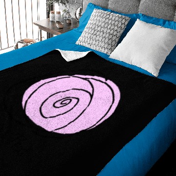 Discover Rose Lilac 'Text' Baby Blankets