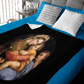 Discover Madonna Della Sedia Baby Blankets
