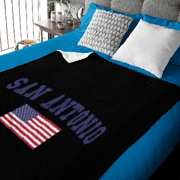 Discover San Antonio US Flag Baby Blankets