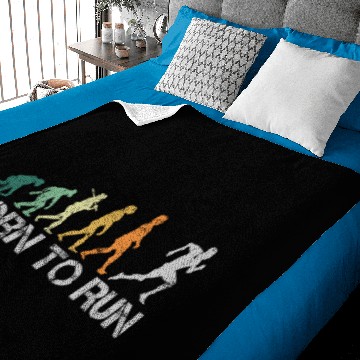 Discover Born to Run Running Runner Evolution Retro Plus Size Baby Blankets