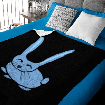 Discover Light blue bunny Baby Blankets
