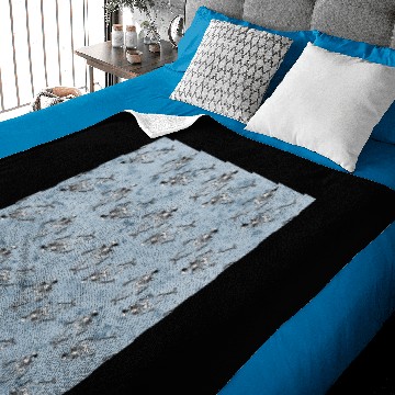 Discover skeleton blue background Baby Blankets