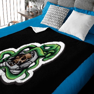 Discover Astro Skull with Octopus White Board Sticker Baby Blankets