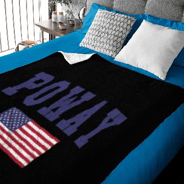 Discover Poway US Flag Baby Blankets