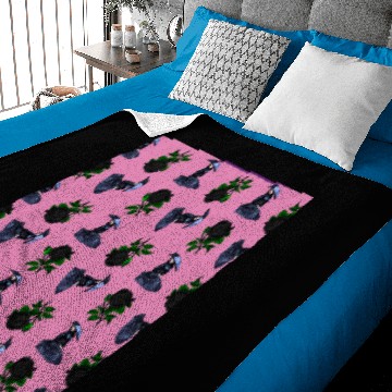 Discover gothic girl rose light pink pattern Baby Blankets