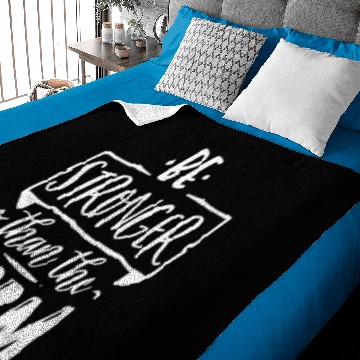Discover Be Stronger Than The Storm Psalm 93:4 Baby Blankets