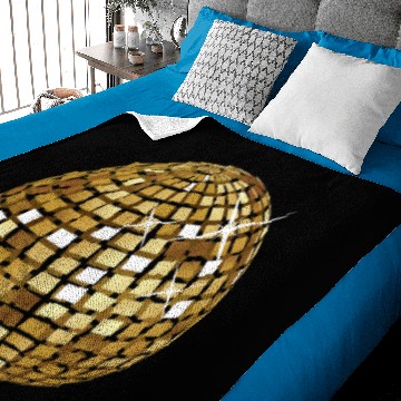 Discover Golden disco ball Baby Blankets