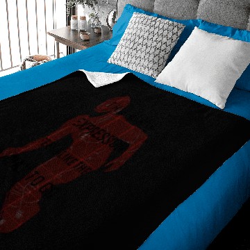 Discover The Flash | "Blank Expression" Quote Silhouette Baby Blankets