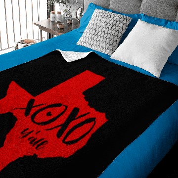 Discover Raider Red XOXO, Y'all - Texas State Shape Baby Blankets