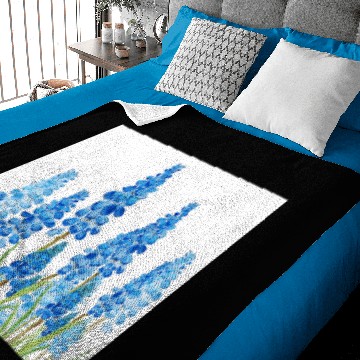 Discover blue grape hyacinth forest polo Baby Blankets