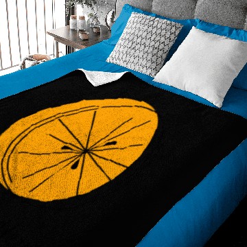 Discover Citrus Orange 'Your Text' Baby Blankets