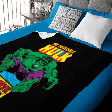 Discover Hulk Retro Comic Character Baby Blankets