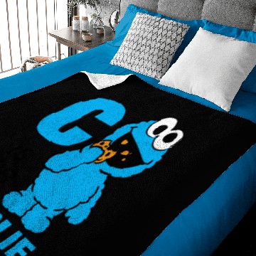 Discover C is for Cookie Monster | Add Your Name Baby Blankets