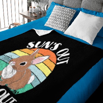 Discover Funny Sun's Out Bun's Out Easter Bunny Rabbit Love Baby Blankets