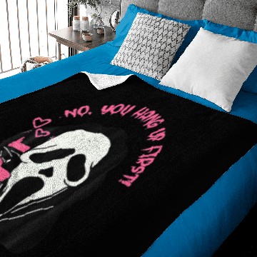 Discover Scream Ghost Calling Funny No You Hang Up Hallowee Baby Blankets