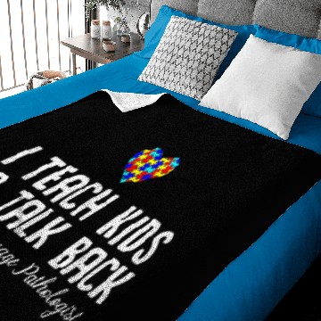 Discover Speech Pathology Therapy Talk Autism Awareness Mon Baby Blankets