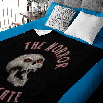 Discover The Horror Syndicate Scary Halloween Skull Baby Blankets