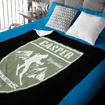 Discover Ski Casper Wyoming Baby Blankets