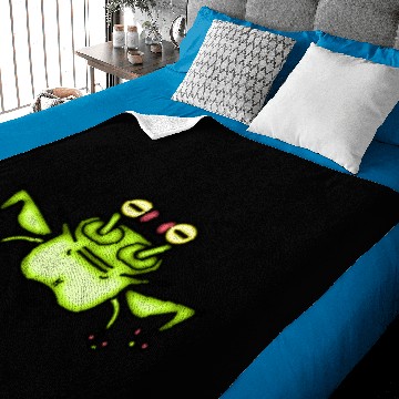 Discover Grumpy odd frog toad v2 Baby Blankets