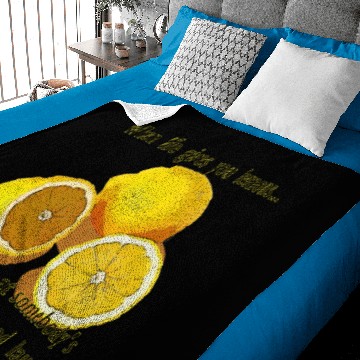 Discover Life Lemons Dark Humor Funny Yellow Fruit Baby Blankets