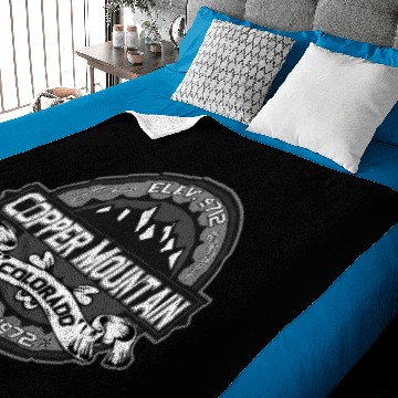 Discover Copper Mountain Logo For Dark s Baby Blankets