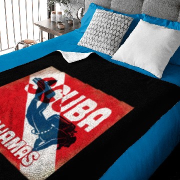 Discover Bahamas Scuba Diver - Blue Retro Baby Blankets