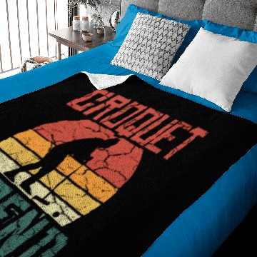 Discover Vintage Distressed Croquet Legend Gift Baby Blankets