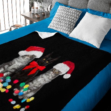 Discover Three Kittens With Hats Tangled Christmas Lights C Baby Blankets