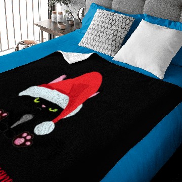 Discover Cranky Christmas Cat Where's the Eggnog Baby Blankets