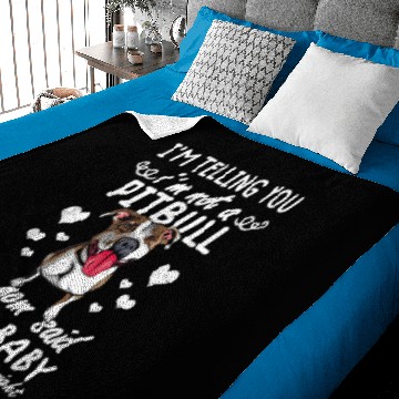 Discover I'm Telling You I'm Not A Pitbull Sleeveless Baby Blankets