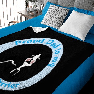 Discover Proud Dad to a Boston Terrier Baby Blankets