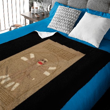 Discover Vitruvian Sock Monkey colored Sweat Baby Blankets