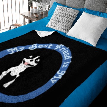 Discover Cartoon Jumping Boston Terrier Dog Baby Blankets